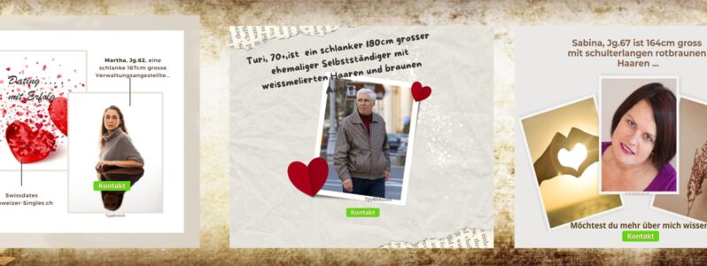 Unsere Singles Martha, Turi und Sabina