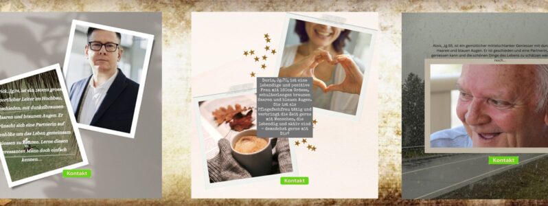 Unsere Singles Patrick, Doris und Alois