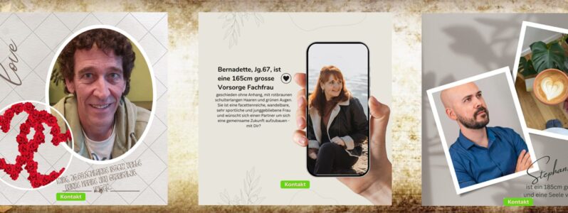 Unsere Singles Mike, Bernadette und Stphan